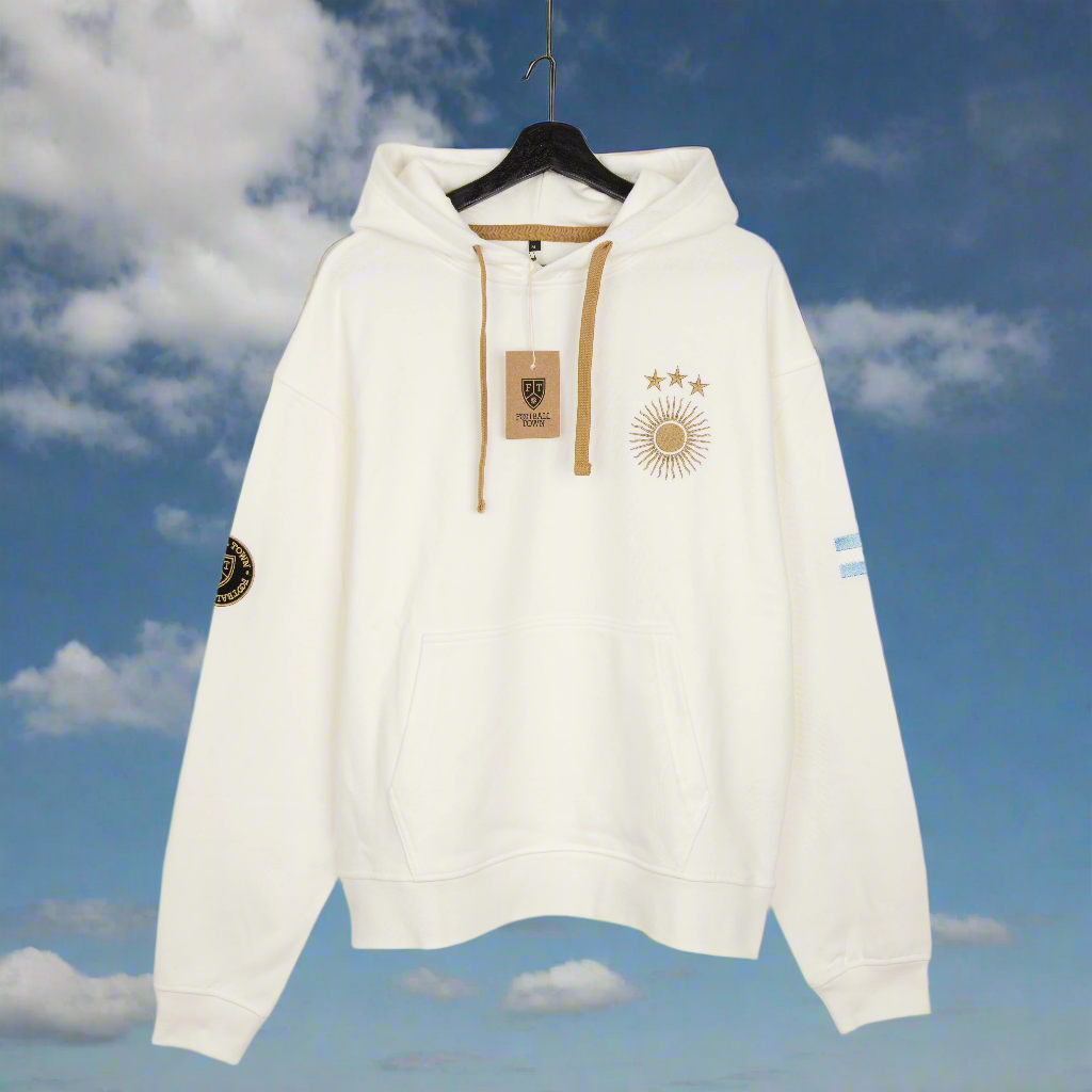 Hoodie Argentina White
