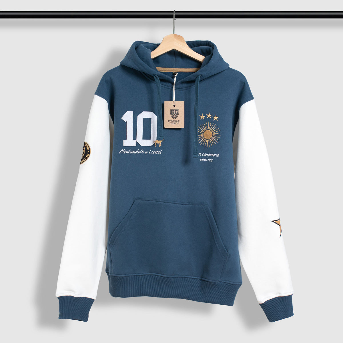 Sol Goat Hoodie Argentina Sol GOAT Leo Blue – Football Town Global