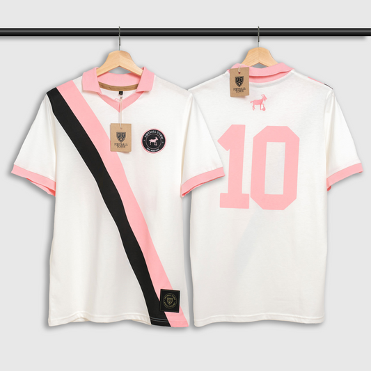 Polo M GOAT Leo striped white