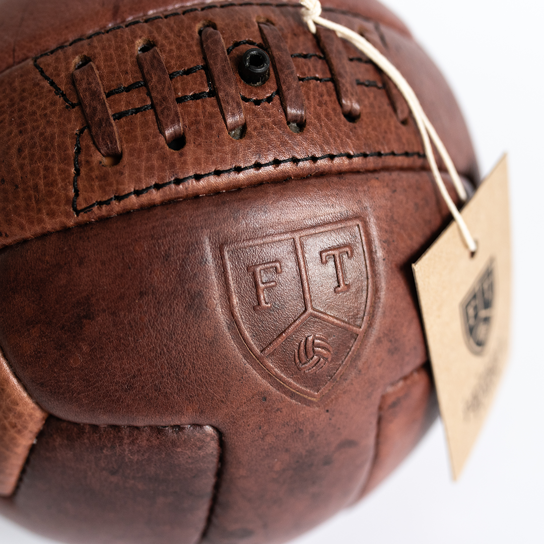 RETRO Heritage Brown Leather Rugby Ball
